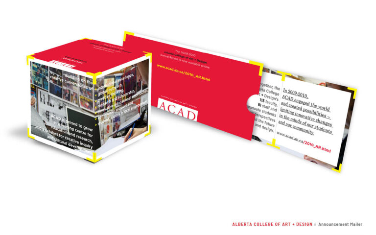 ACAD: AR Announcement Mailer Pop-up Cube